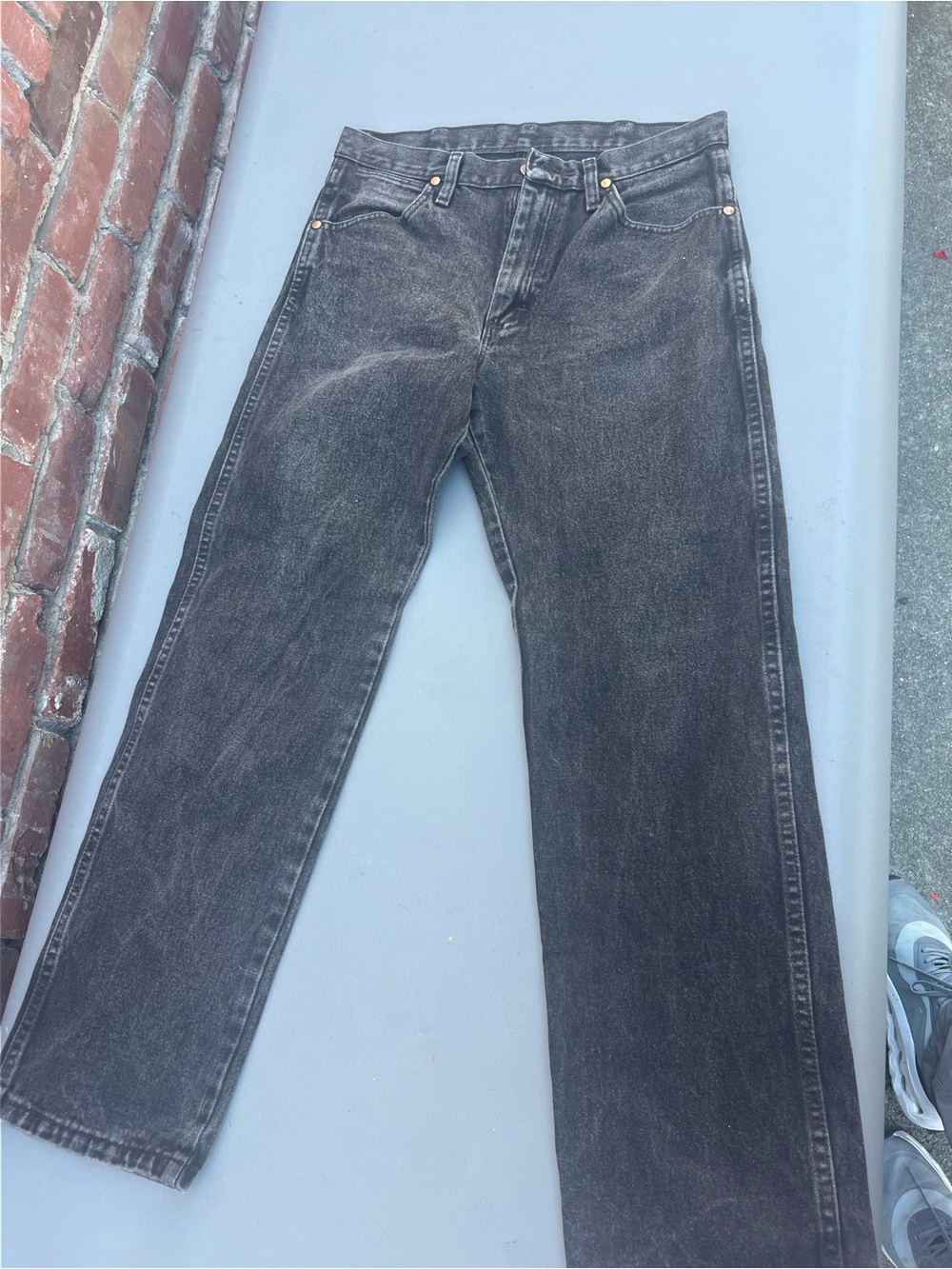 Wrangler Men’s Straight Black Wash Jeans